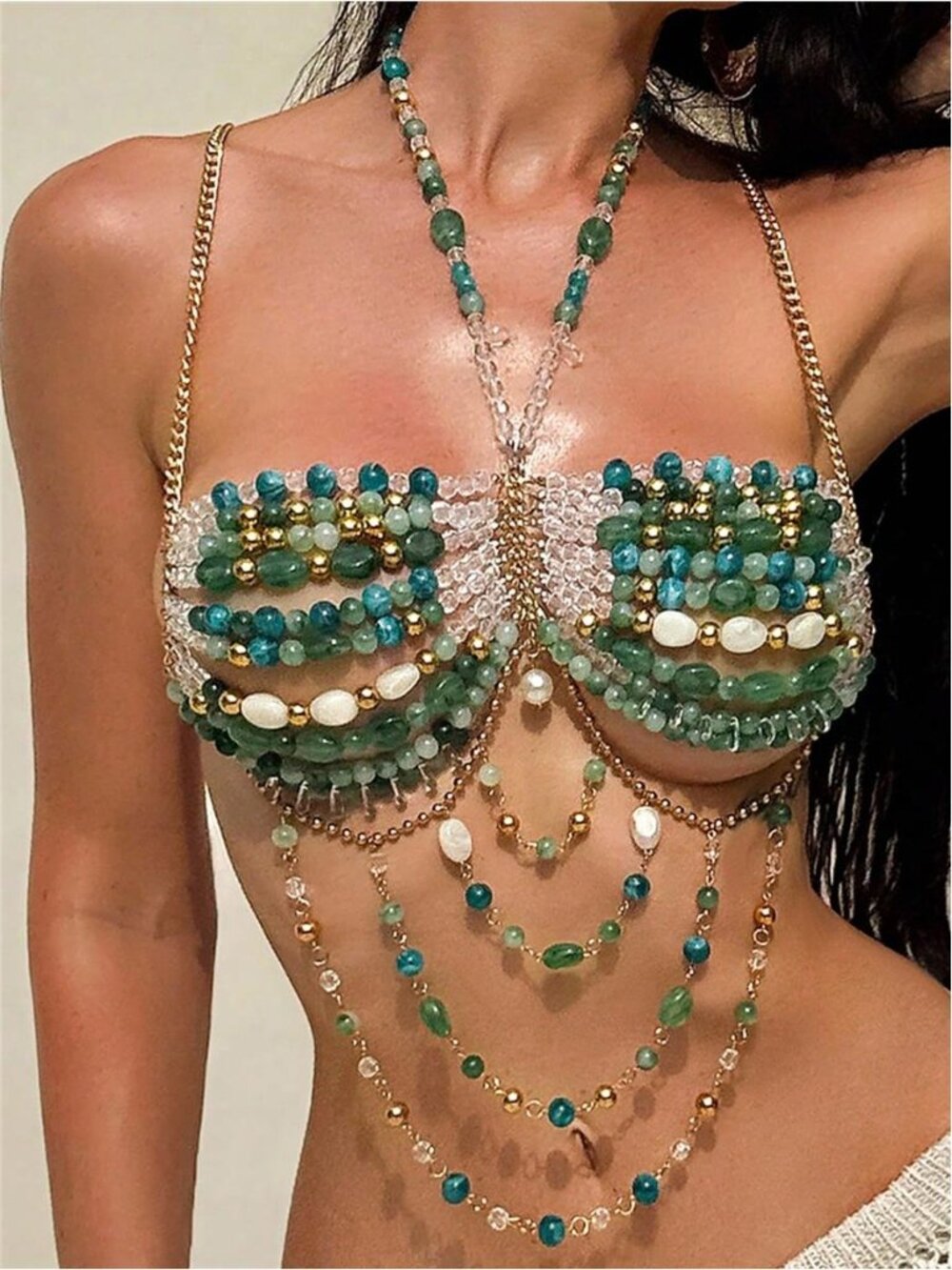 Green Transparent Holiday Pool Party Holiday Colorful